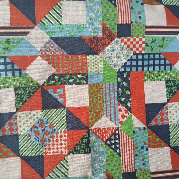 Vintage 70's Retro Bib Style Apron Another Fine Artistic Product Tie Back - Picture 3 of 8